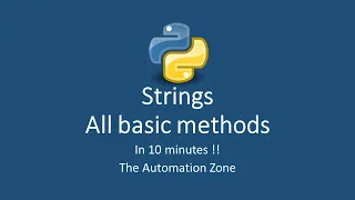 String All Basic Methods - Python Tutorial 6