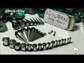 BodyJ4You 37PC Gauges Kit Ear Stretching Aftercare Balm Screw Fit Tunnel Plugs Tapers 14G-00G