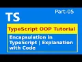 TypeScript Object Oriented Programming Encapsulation in TypeScript part-5