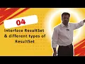 04 - interface ResultSet different types of ResultSet
