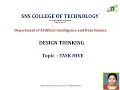 DESIGN THINKING ON TASK HIVE PROJECT SNS INSTITUTIONS