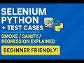 Selenium Automation Writing Test Cases Smok Sanity Regression Re-Testing Explained in Telugu