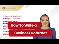 How To Write a Contract Agreement for Business Lawyer Templates Available