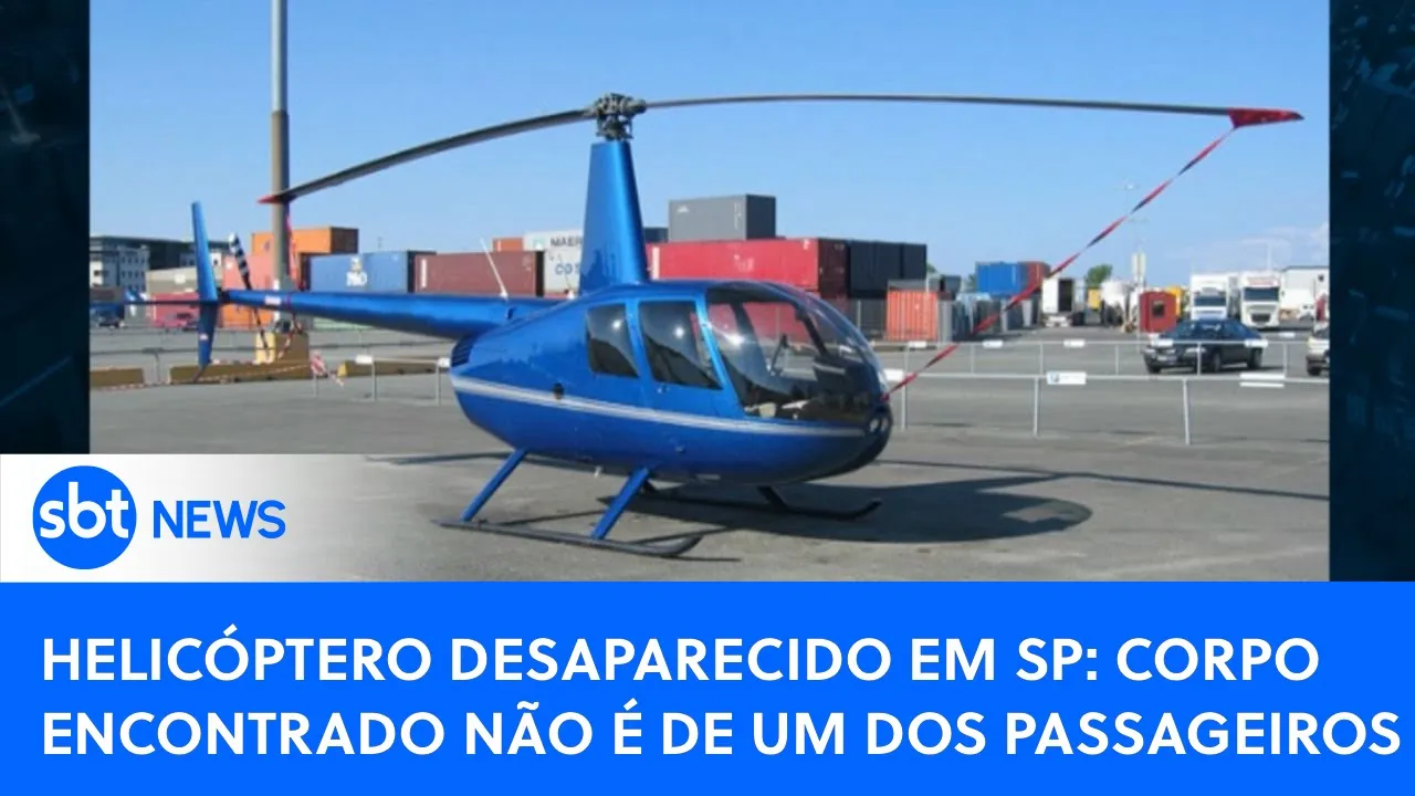 ????SBT News na TV: Corpo encontrado em área de buscas por helicóptero desaparecido não é de passageiro