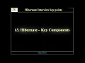 HB13 Hibernate Framework - Key Components