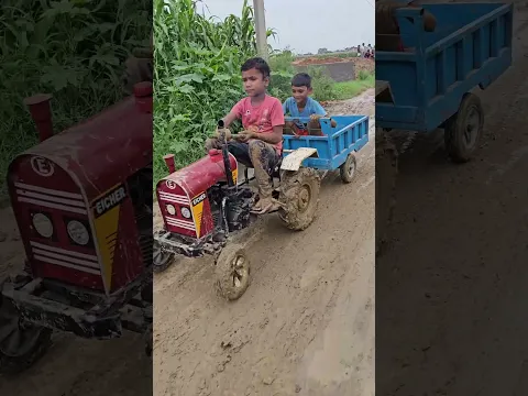 ट्रैक्टर की हो गई बुरी हालत Komal Kumar Mini Eicher tractor short video YouTube shorts