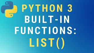 Python 3 list built-in function TUTORIAL