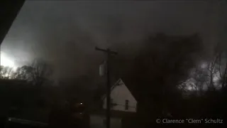 MAN FILMS MONSTER TORNADO HITTING HIS HOUSE Fairdale IL Tornado 