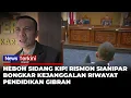 Lagu Sidang KIP Memanas! Rismon Bongkar Riwayat Pendidikan Gibran: Tidak Ada Ijazah SMA dari Luar Negeri