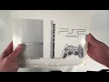 Lagu PlayStation 2 Slim Unboxing Silver PS2 SCPH-77001 With Original Books and CD