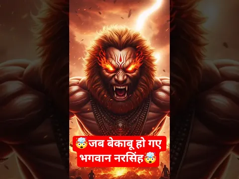 क्या हुआ जब बेकाबू हो गए भगवान नरसिंह 🤯 #mahavatarnarsimha #shorts