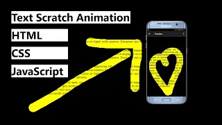 Text Scratch Animation Using Vanilla JavaScript HTML CSS JavaScript Animation ProgrammingTT