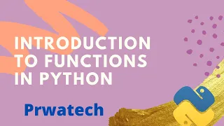 Introduction to functions in Python Why Python functions Python Online Tutorial Prwatech