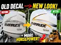 How to Remove Old Decals on Outboard Engine Cowling and Apply New Decal Stickers DIY Boat Fix HP