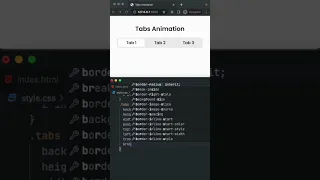 Tabs Animation with and