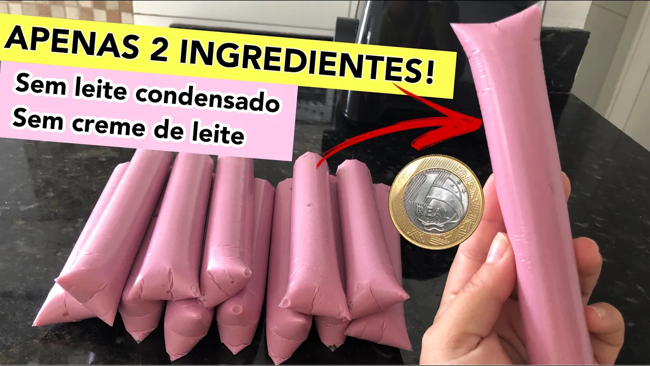 RECEITAS DE GELADINHO CREMOSO, CHUP-CHUP,  SACOLÉ, DINDIN. 