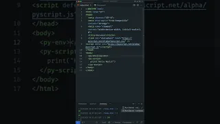 A first look at pyscript