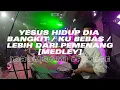 Download Lagu [DRUMCAM] #praise | Yesus Hidup Dia Bangkit / Ku Bebas / Lebih Dari Pemenang [Medley] - ICI