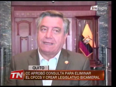 CC aprobó consulta para eliminar el CPCCS y crear legislativo Bicameral