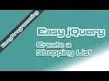 Easy jQuery - Create a simple shopping list app 6