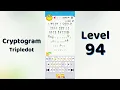 Cryptogram Tripledo Level 94 Solutions Logic Puzzle Game Mini Boss