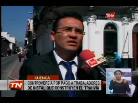 Controversia por pago a trabajadores de Instal que construyen el tranvía