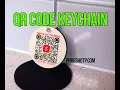 Custom Sublimated QR Code Keychain