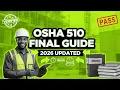 OSHA 510 FINAL GUIDE UPDATED 2026 QUESTIONS WITH 100 VERIFIED ANSWERS AND COMPREHENSIVE RATIONALE