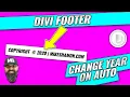 Automatically Change Copyright Date in Divi Footer