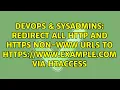 Redirect all http AND https non-www URLS to https www example com via htaccess