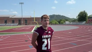 UW-La Crosse corner Trent Mullen speaks at team media days