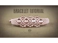 Wavy Macrame Flower Bracelet Tutorial by Macrame School