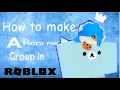 How to make a photo for tour Roblox group image