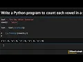 Count Vowels in a String Using Python Casefold fromkeys Explained