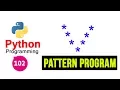 Python Pattern Programs - Printing Stars in V Shape