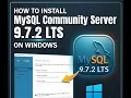 How to install MySQL Community Server 9 7 2 LTS