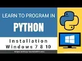 How to Install and Download Python on Windows 7 8 10 - bit