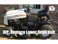 DIY How to Change the Lower Drive Belt on a MTD Gold Bolens Yard Machines or Toro Riding Mower