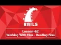 62 Working With Files Reading Files