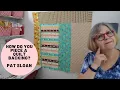How do you piece a quilt backing from multiple pieces of fabric