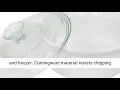 CorningWare French White 1--Quart Covered Round Dish with Glass Top