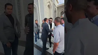 استعدادات عقد قران نجل الناقد الرياضي أبو المعاطي زكي بمسجد العزيز الحكيم بحضور نجوم الرياضة دندنها