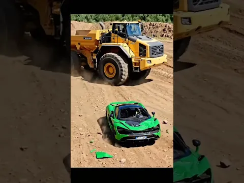 What Happens When an Dump Truck Hits a Super Car?