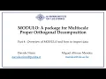 MODULO Tutorial 4 Overview of MODULO and how to import data