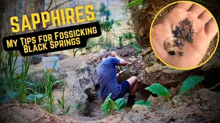 Fossicking Natural Sapphires in NSW Australia Black Springs