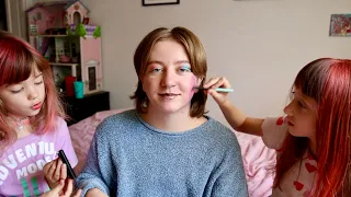 Letting my Kids do my Drag Makeup! *Trans Dad*