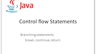 Java - Control statements