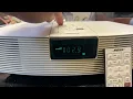 BOSE Wave Radio Model AWR1 1W AM FM Alarm Clock with Remote and FM Antenna Tested