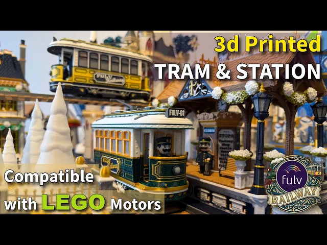 The Tram & Tram Stop (Compatible with LEGO Motors) video thumbnail