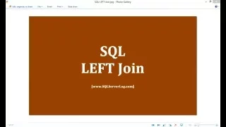 41 - SQL LEFT Join